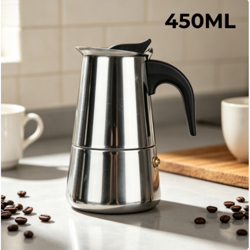 Coffee Equipment Wholesale - 멀티컵 스테인리스 스틸 모카포트 스토브탑 에스프레소
