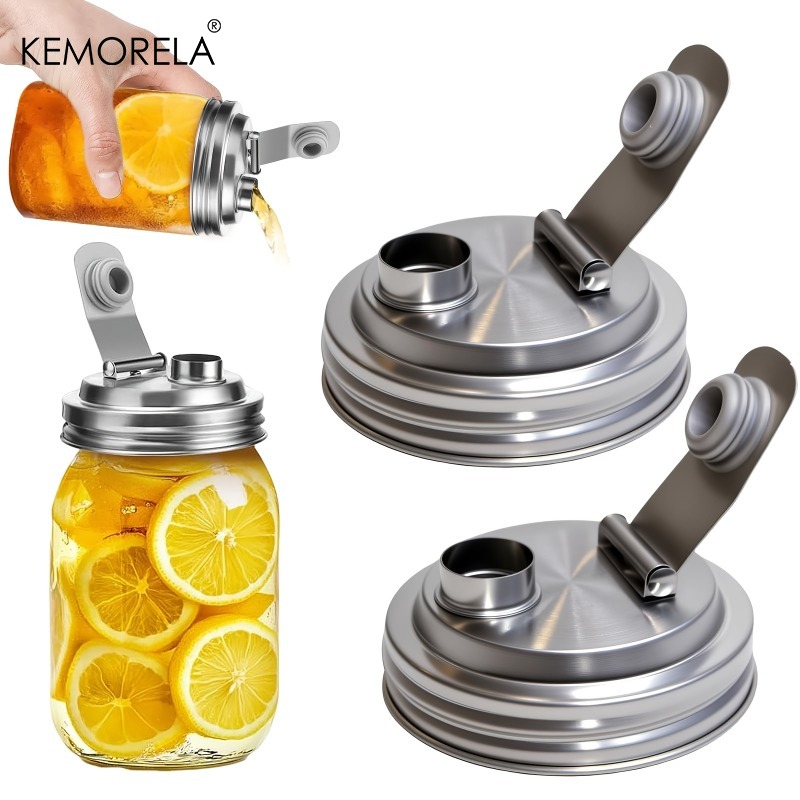 Bean Hopper Lid - 1/2팩 메이슨 자 스테인리스 스틸 푸어
