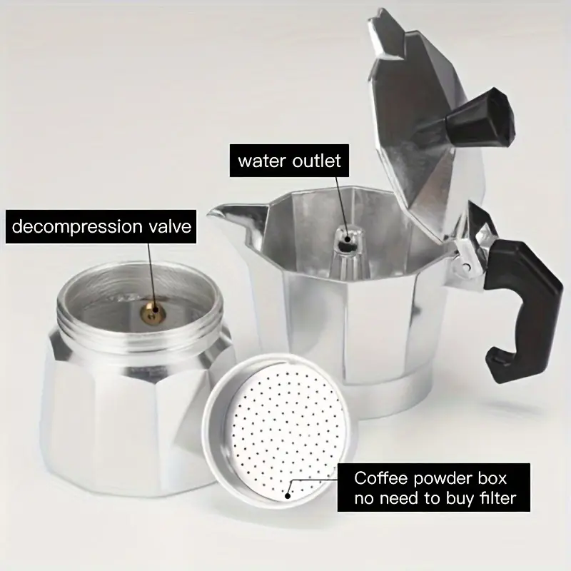 클래식 알루미늄 모카포트 50-300ML 가정용 스토브 - Coffee Equipment Accessories 리뷰 및 가격