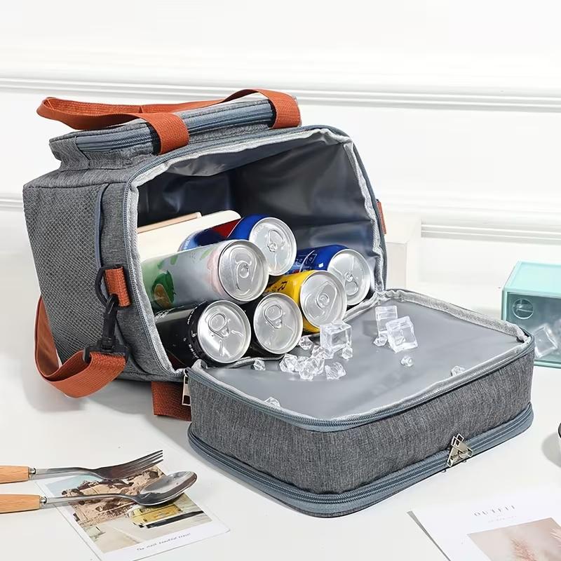1개 단위 단열 도시락 가방, 대용량 이중층 단열 토트 - Coffee Equipment Bag 리뷰 및 가격