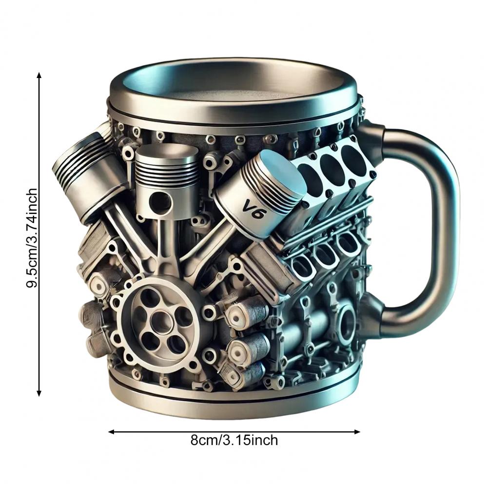 3d 엔진 디자인 머그잔 엔진 스테인레스 스틸 컵 수제 - Coffee Equipment Eu 리뷰 및 가격