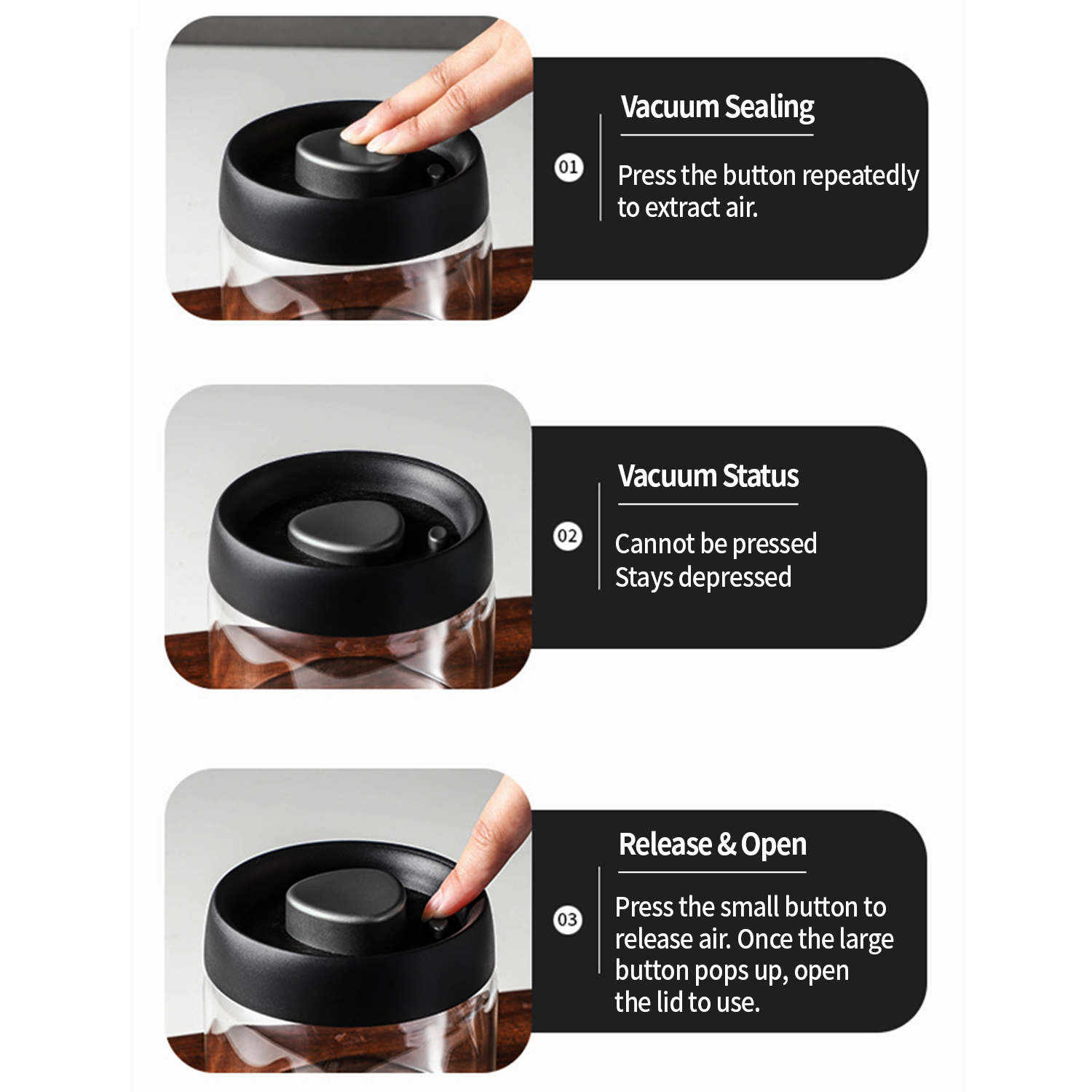 OANKR 진공 커피 용기 500ml 900ml 식품  - Coffee Equipment Accessories 리뷰 및 가격