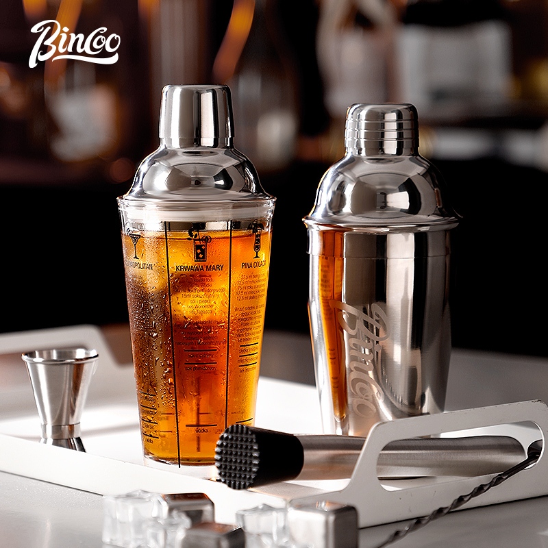 BINCOO 스테인리스 스틸 쉐이커 컵 세트 커피 &  - Coffee Equipment And Tools 리뷰 및 가격