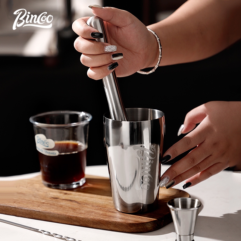 BINCOO 스테인리스 스틸 쉐이커 컵 세트 커피 &  - Coffee Equipment And Tools 리뷰 및 가격