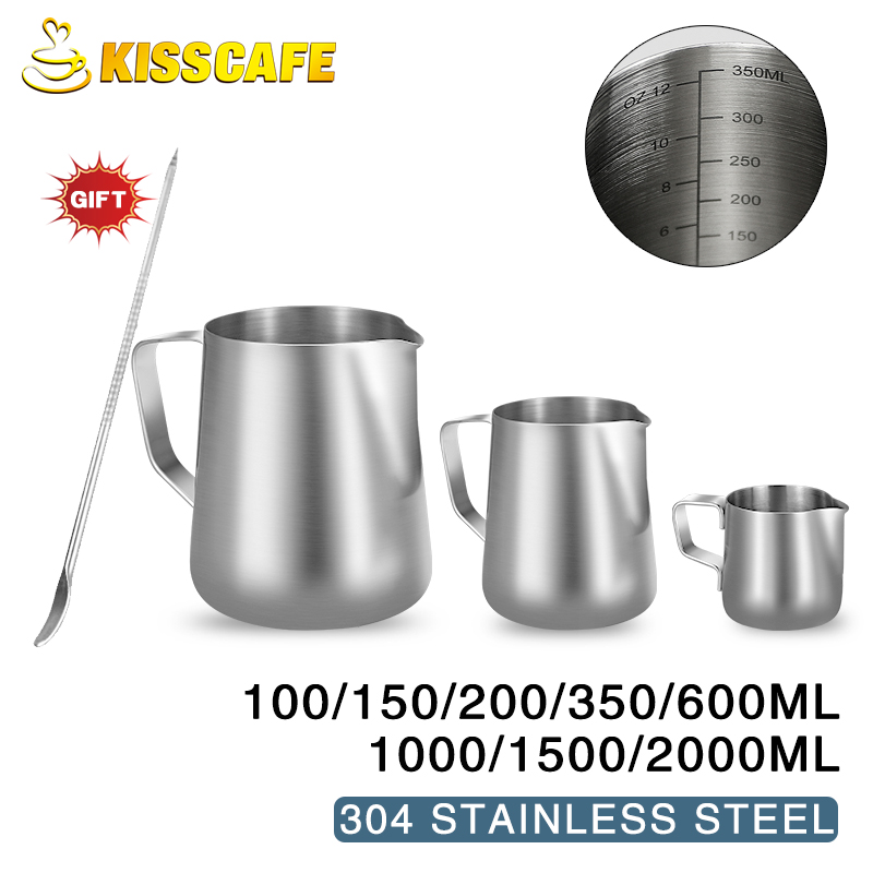 우유 Frother 주전자 스테인레스 스틸 용기 100 - Coffee Equipment Wholesale 리뷰 및 가격