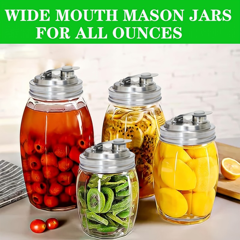 1/2팩 메이슨 자 스테인리스 스틸 푸어 스파우트 뚜껑 - Bean Hopper Lid 리뷰 및 가격