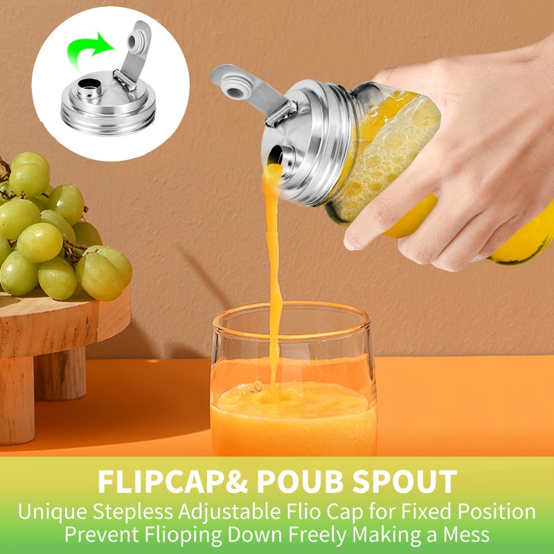 1/2팩 메이슨 자 스테인리스 스틸 푸어 스파우트 뚜껑 - Bean Hopper Lid 리뷰 및 가격